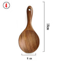 Wooden Kitchen Utensils Set, Wooden Spoons for Cooking Natural Teak Wood Non Stick Pots Kitchen Spatula Set for Cooking Gift