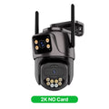 6K 9MP HD IP Camera Outdoor Three-Lens External Wifi Camera 4K/2K Dual Screen Security PTZ Cam Auto Tracking Surveillance Icsee
