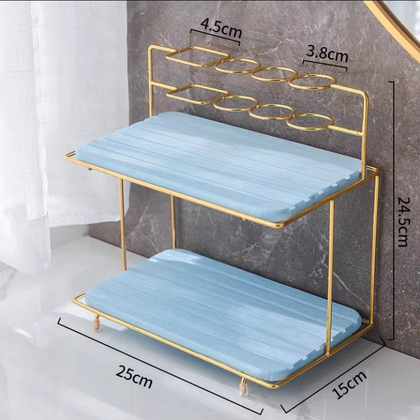 Nordic Diatomite Electric Toothbrush Holder Desktop Cosmetic Organizer Bathroom Storage Rack Accessories Makeup Brush Shelf