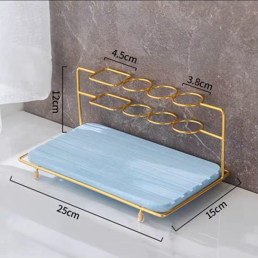 Nordic Diatomite Electric Toothbrush Holder Desktop Cosmetic Organizer Bathroom Storage Rack Accessories Makeup Brush Shelf