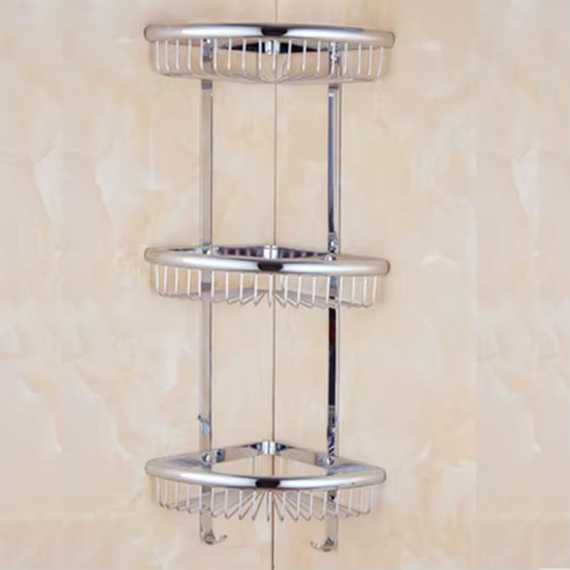 Luxury Gold/Chrome/Vintage Bathroom Brass Shelves Shampoo Holder Corner Bath Basket Bathroom Accessories Bath Hardware
