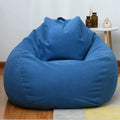 2021 New Large Small Lazy Sofas Cover Chairs without Filler Linen Cloth Lounger Seat Bean Bag Pouf Puff Couch Tatami Living Room