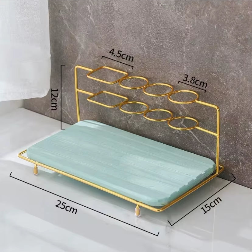 Nordic Diatomite Electric Toothbrush Holder Desktop Cosmetic Organizer Bathroom Storage Rack Accessories Makeup Brush Shelf