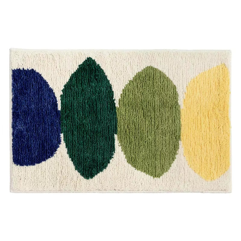 High Quality Bath Mat Simple Style Flocking Bathroom Non-Slip Mat Bathroom Door Mat Microfiber Bathroom Carpet