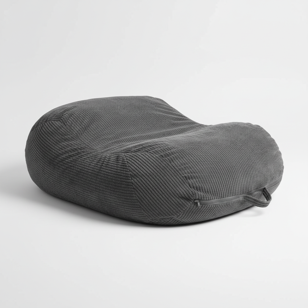Housse pouf géant dimensions taille - Fauteuil poire lin coton
