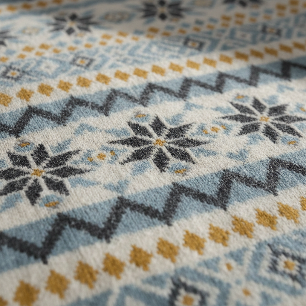 Texture plaid nordique doux motifs géométriques - Qualité premium